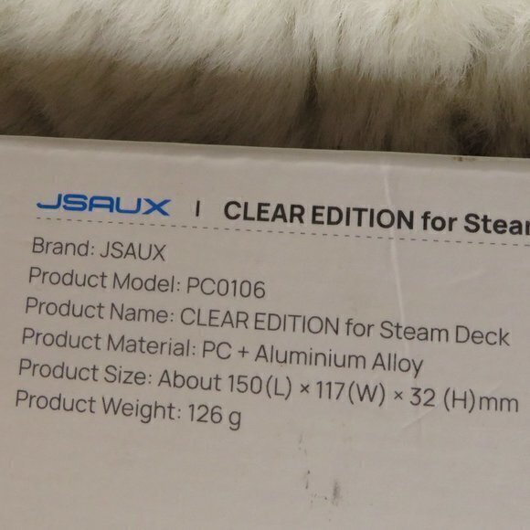 JSAUX‎ Transparent Back Plate for Steam Deck PC0106 - Picture 6 of 6